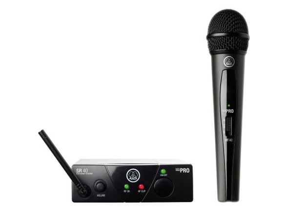 AKG WMS40 Wireless Mini Single Vocal Set Wireless Microphone System, Band US25-D AKG WMS40 Wireless Mini Single Vocal Set Wireless Microphone System, Band US25-D
